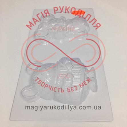Кондитерська пластикова форма прозора 2 фігури - В2-020 Мишка та пацючок 14862