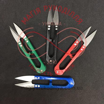 Ножиці-сікатори сталеві різнокольорові ручки - 6274