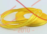 Стрічка атласна з люрексом 6мм (Китай) - відтінки жовтого 3382