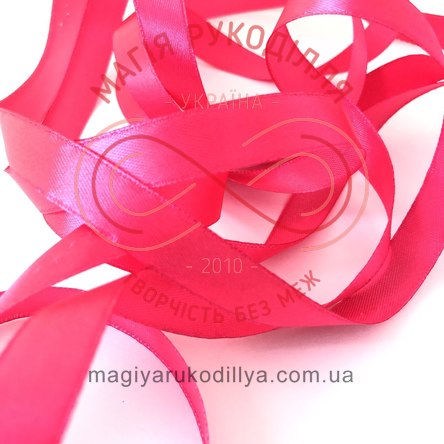 Стрічка атласна 12мм (Китай) - відтінки рожевого 17299