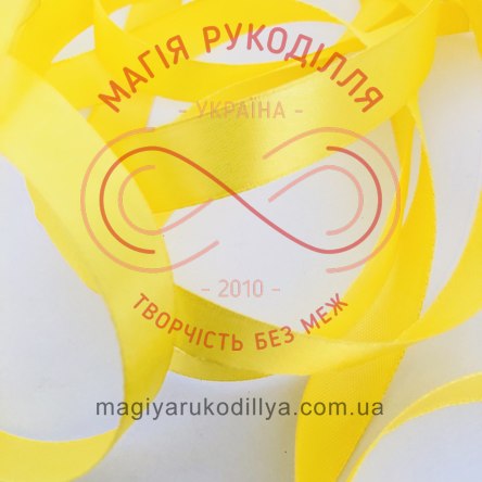 Стрічка Peri атласна 10мм(Китай) - №025 відтінки жовтого 3087