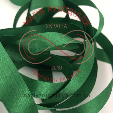 Стрічка Peri атласна 10мм(Китай) - №154 відтінки зеленого 3105