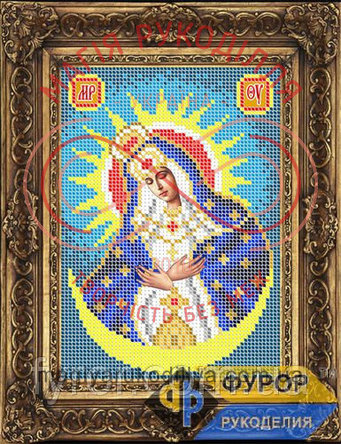 Схема Фурор для вишивання бісером ікона - ИБ5-007-1 Пресвята Богородиця Остробрамська