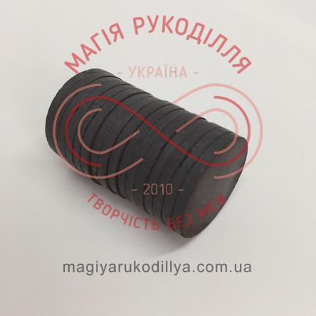 Магніт феритовий d30мм h3мм - чорний 14809