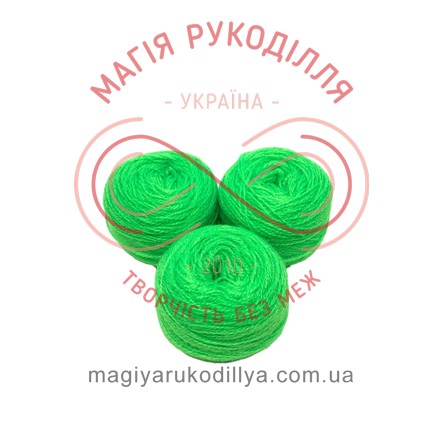 Нитка акрилова для вишивання - №037/501 відтінки зеленого