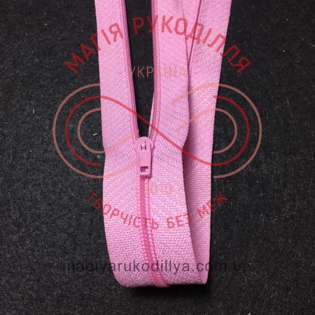 Блискавка для сукні (Китай) 50см (тип 3) - відтінки рожевого 4199