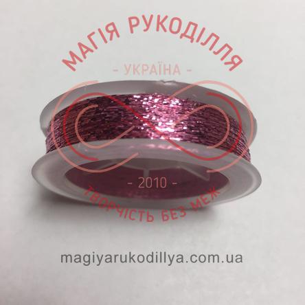 Нить металлизированная плоская Adele100м (Spark Beads) - №80-08 розовый