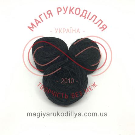 Нитки акрилові для вишивання упаковка 20шт - №001 чорний