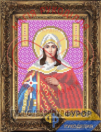 Схема Фурор для вишивання бісером іменна ікона - ИБ5-130-1 Свята Великомучениця Маргарита