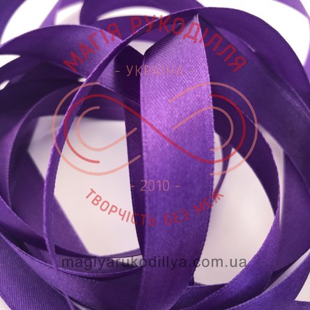 Стрічка Peri атласна 6мм (Китай) - №100 відтінки фіолетового 5616