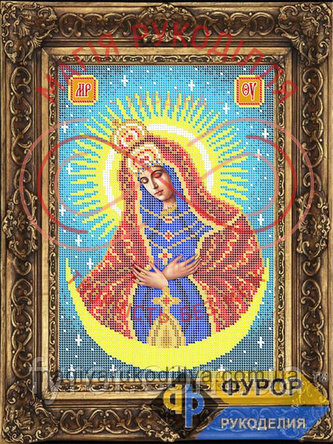 Схема Фурор для вишивання бісером ікона - ИБ4-010-2 Пресвята Богородиця Остробрамська